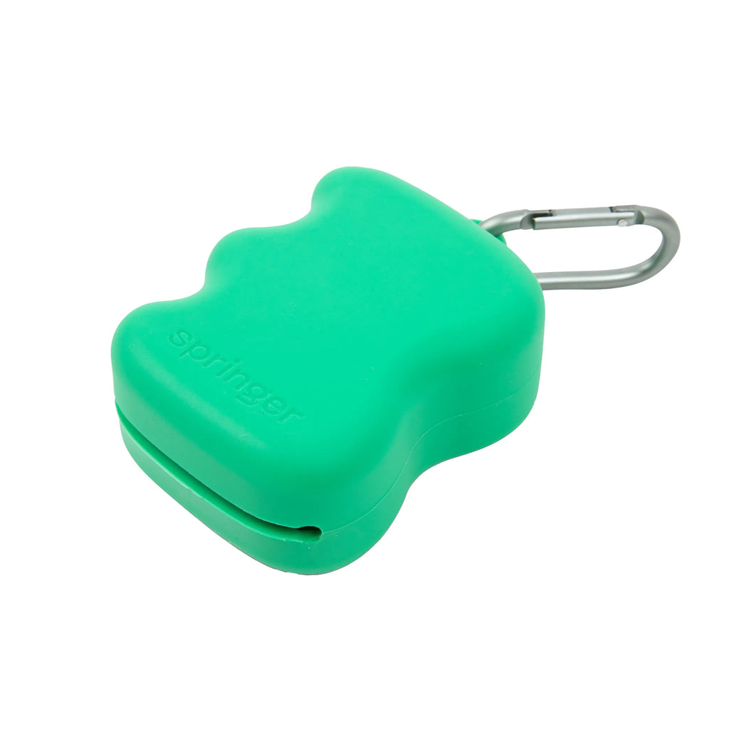 Distributeur de friandises en silicone à presser vert
