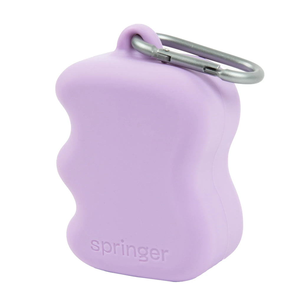 Distributeur de friandises en silicone à presser violet