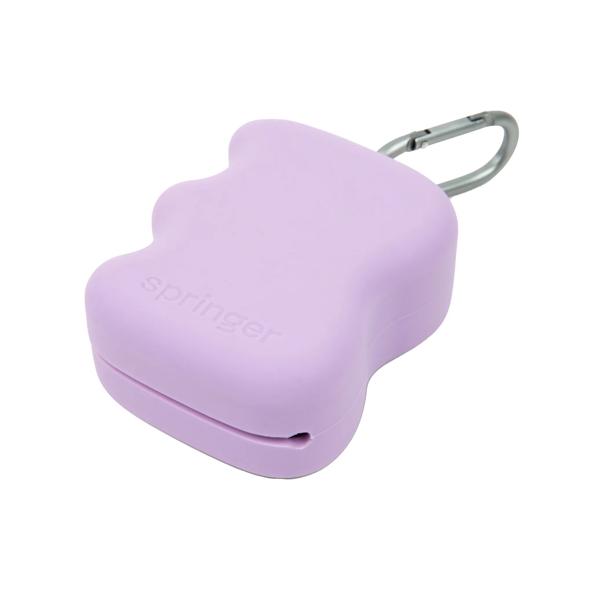 Distributeur de friandises en silicone à presser violet