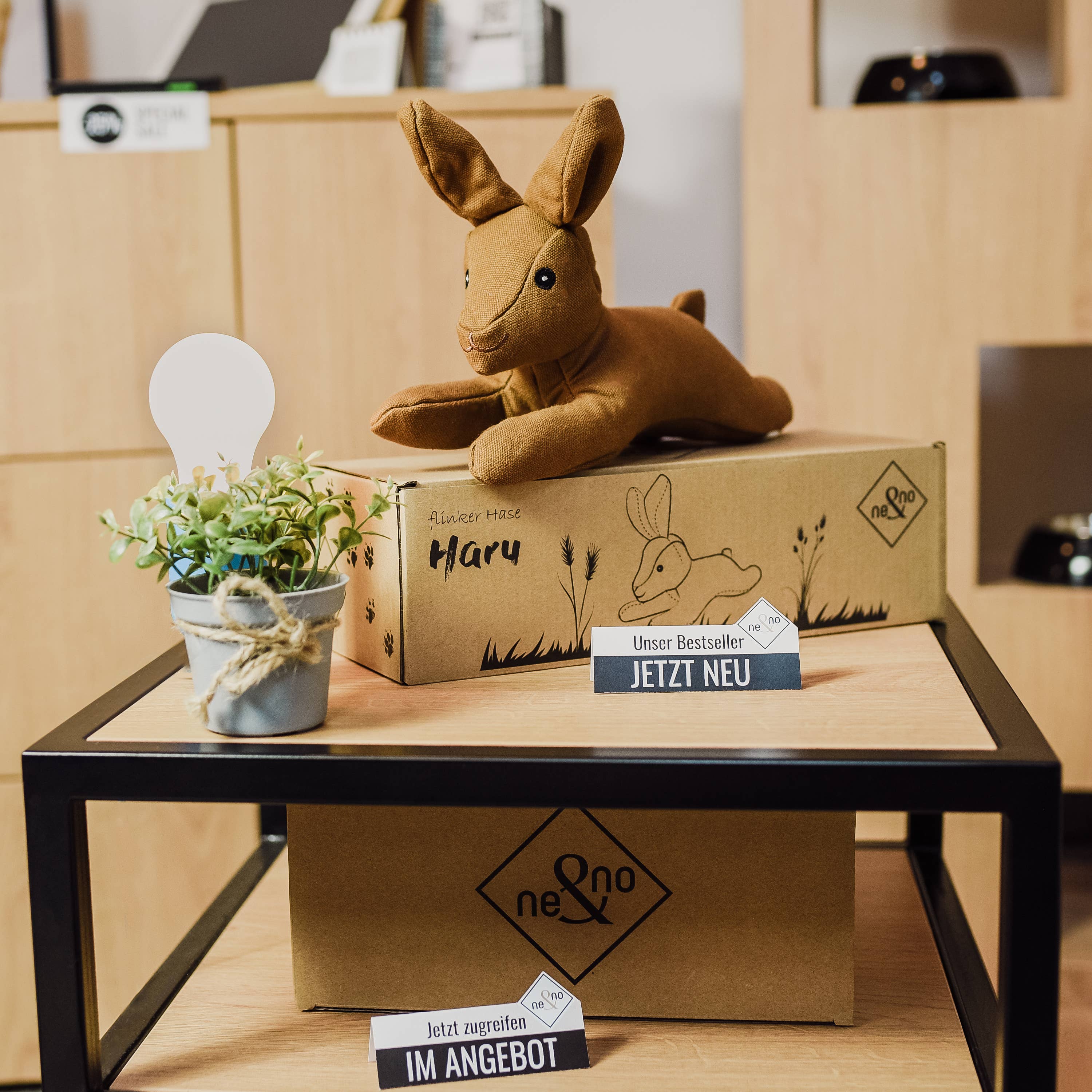 Jouet pour chien robuste avec couineur - Lapin