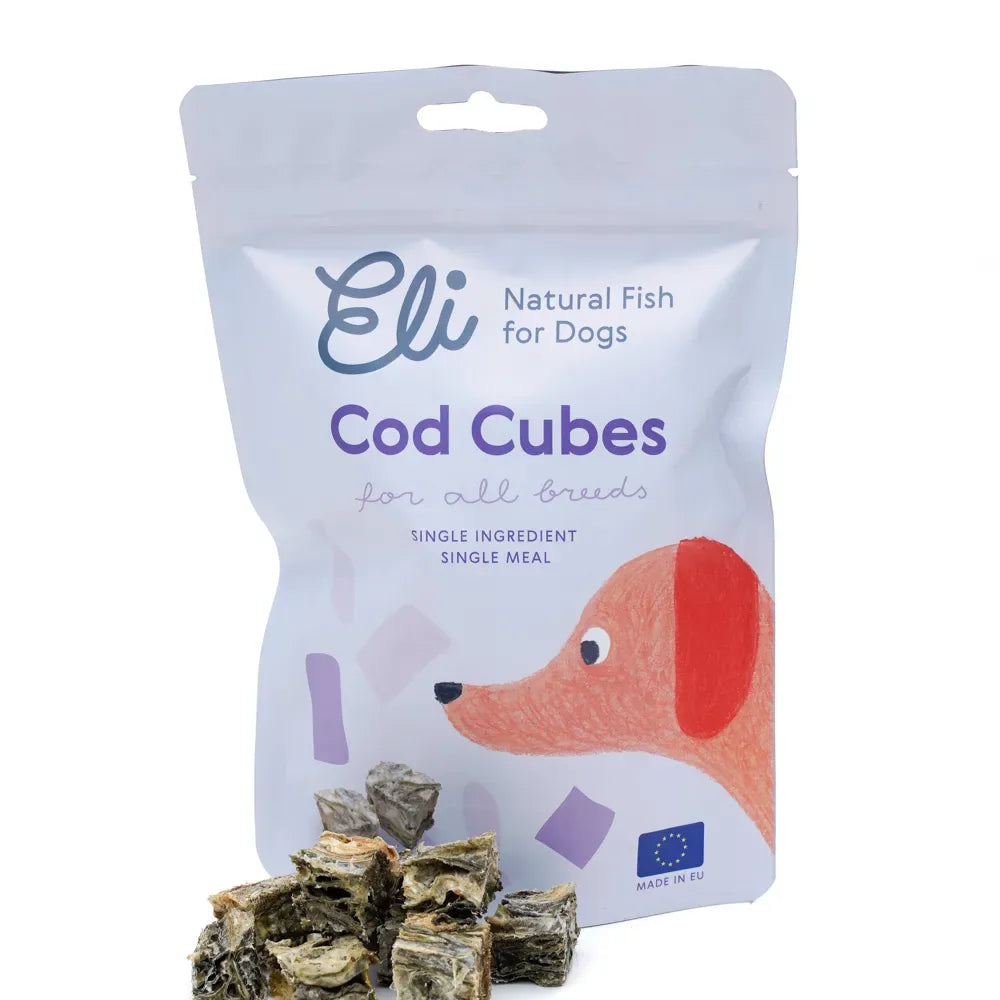 Friandises poisson séché - Cubes de peau de morue