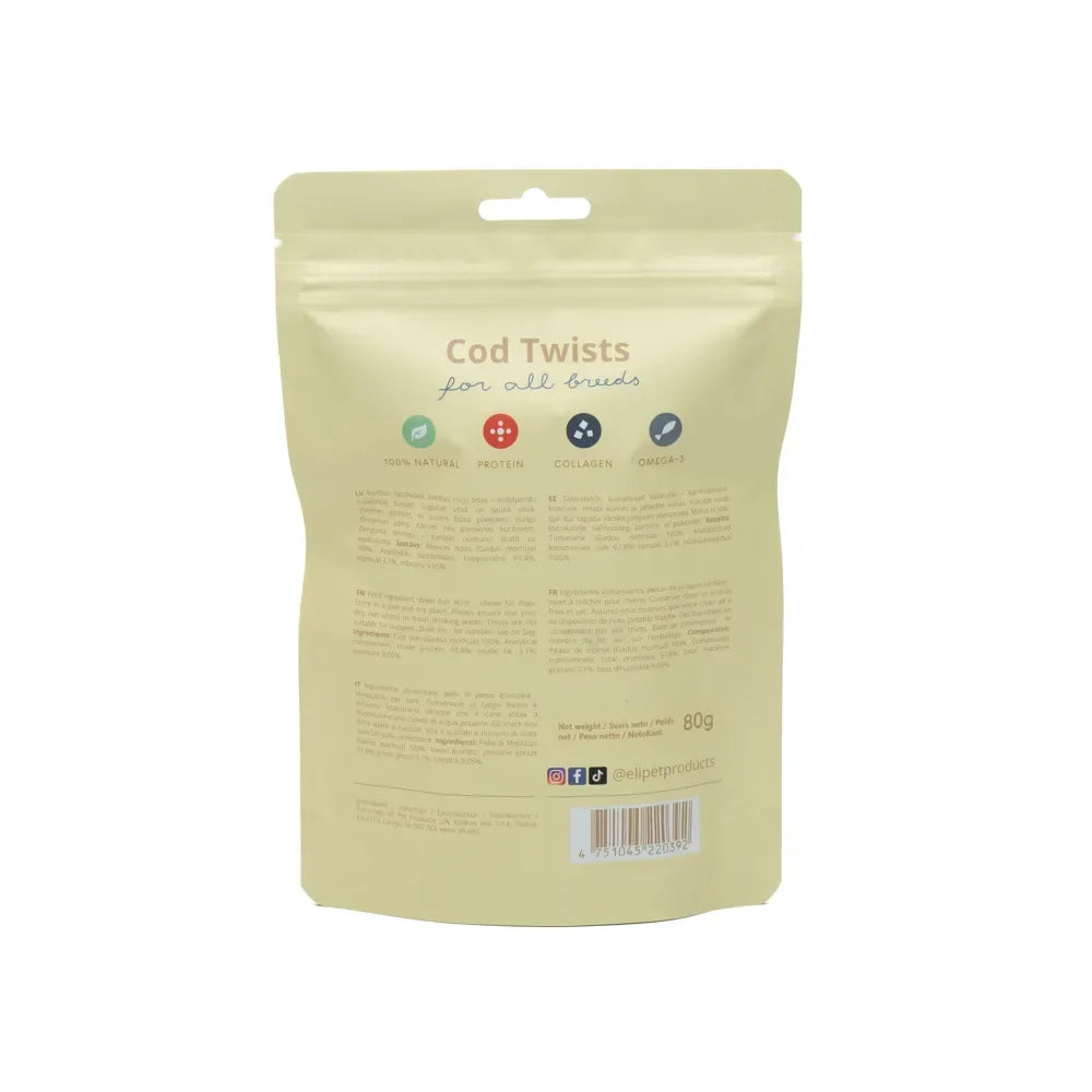 Friandises poisson séché - Torsades de peau de morue