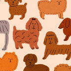 Éventail chien -  multi chiens