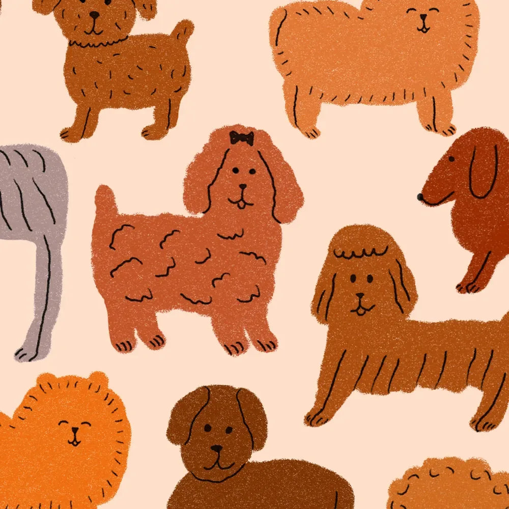 Éventail chien -  multi chiens
