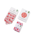 Bandana pour chien - Coeurs rouge et rose