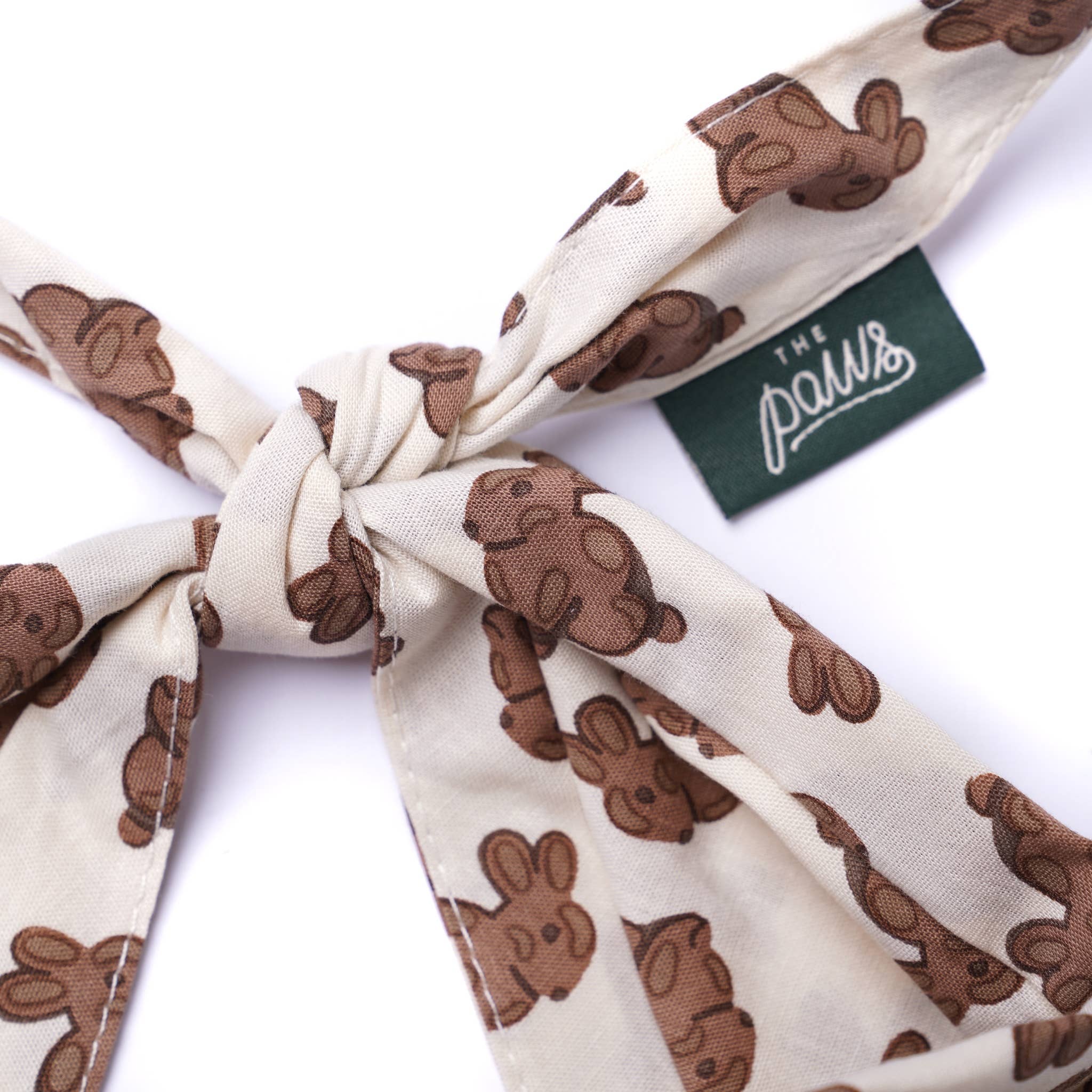 Bandana pour chien - Lapin chocolat