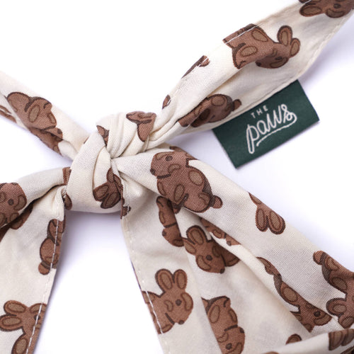 Bandana pour chien - Lapin chocolat