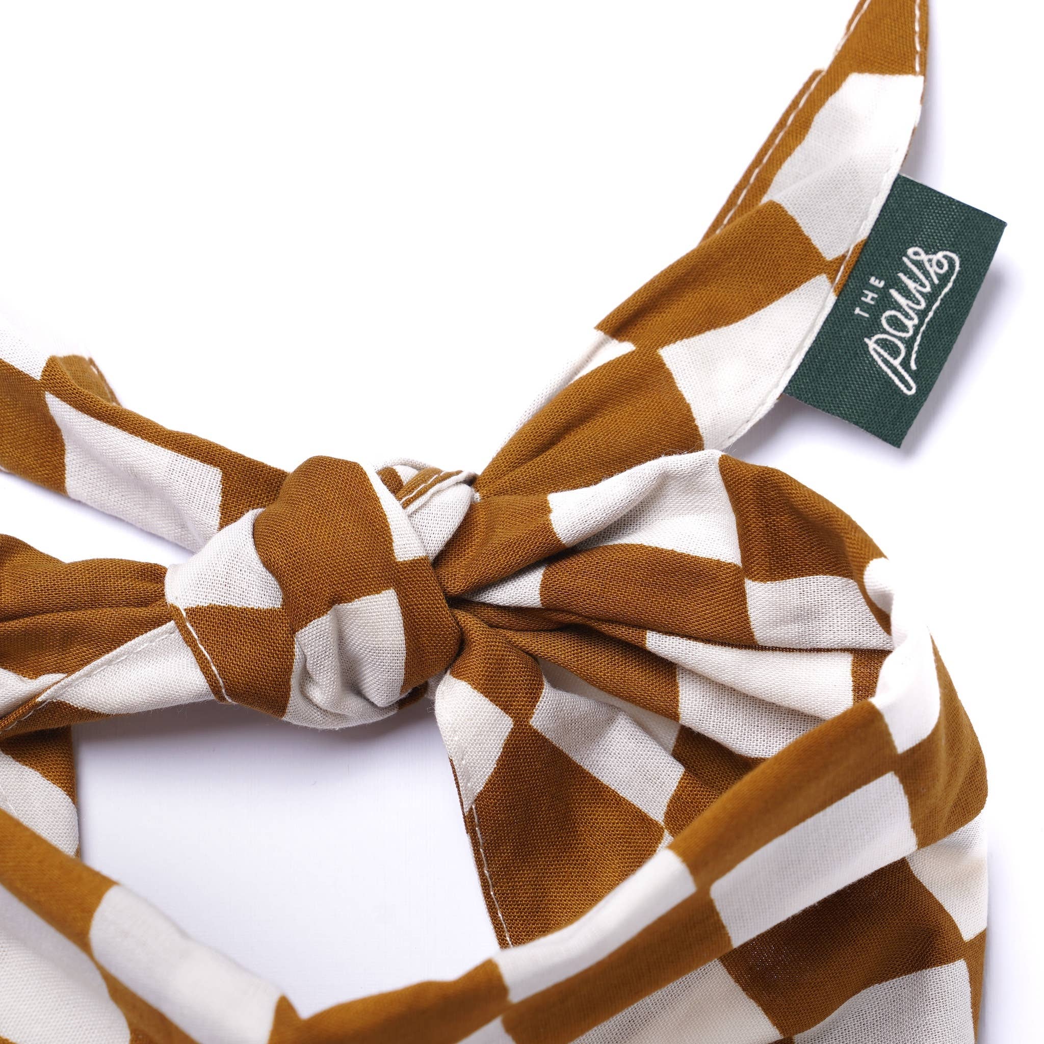 Bandana pour chien - Damier chocolat