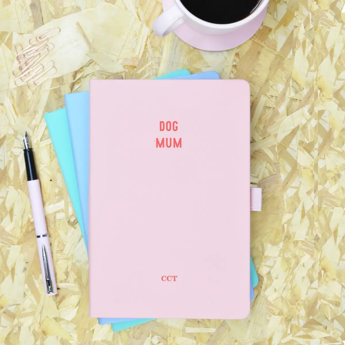 Carnet "Dog Mum" rose
