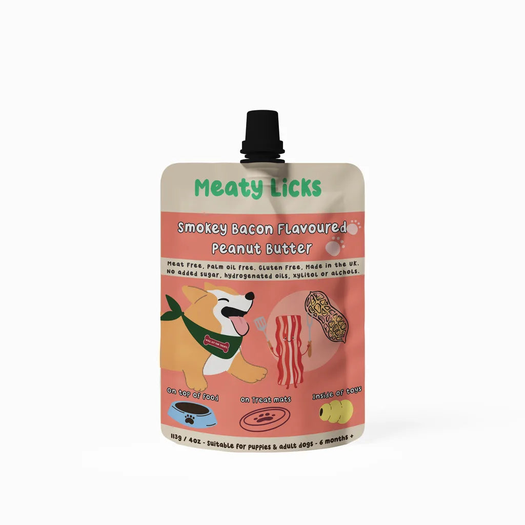 Friandise à lécher - Bacon fumé et Beurre de cacahuète
