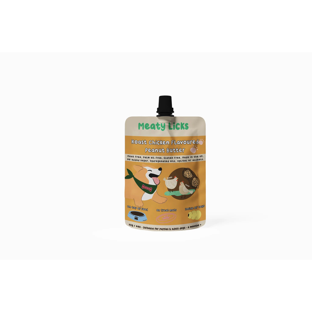 Friandise à lécher - Beurre de cacahuète aromatisé au poulet rôti