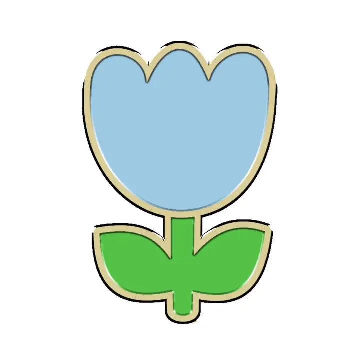 Charms pour collier - Tulipe bleue