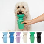 Gourde de voyage pliable marron pour chien