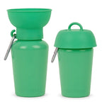 Gourde de voyage pliable verte pour chien