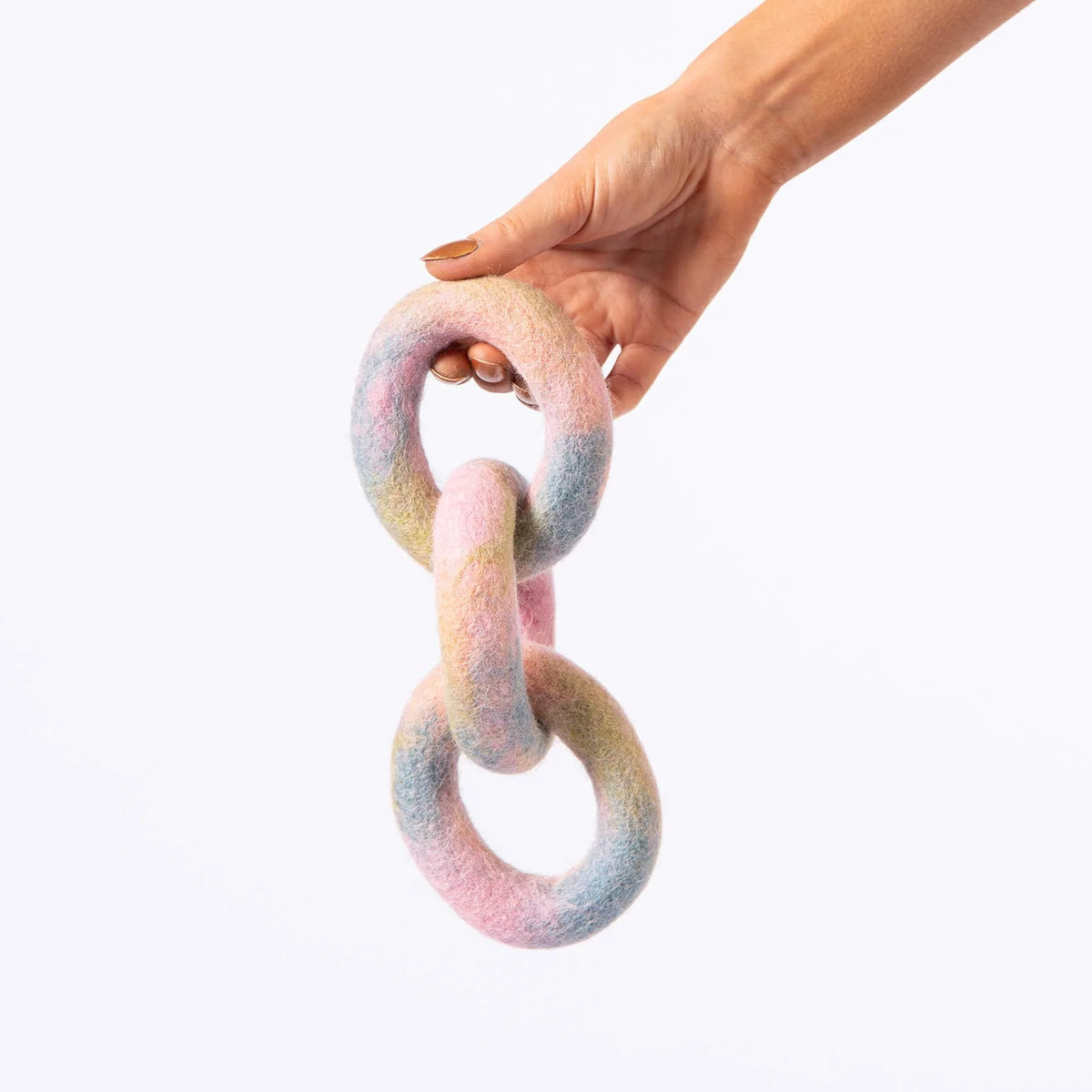 Jouet en feutre en forme de lien Ombré