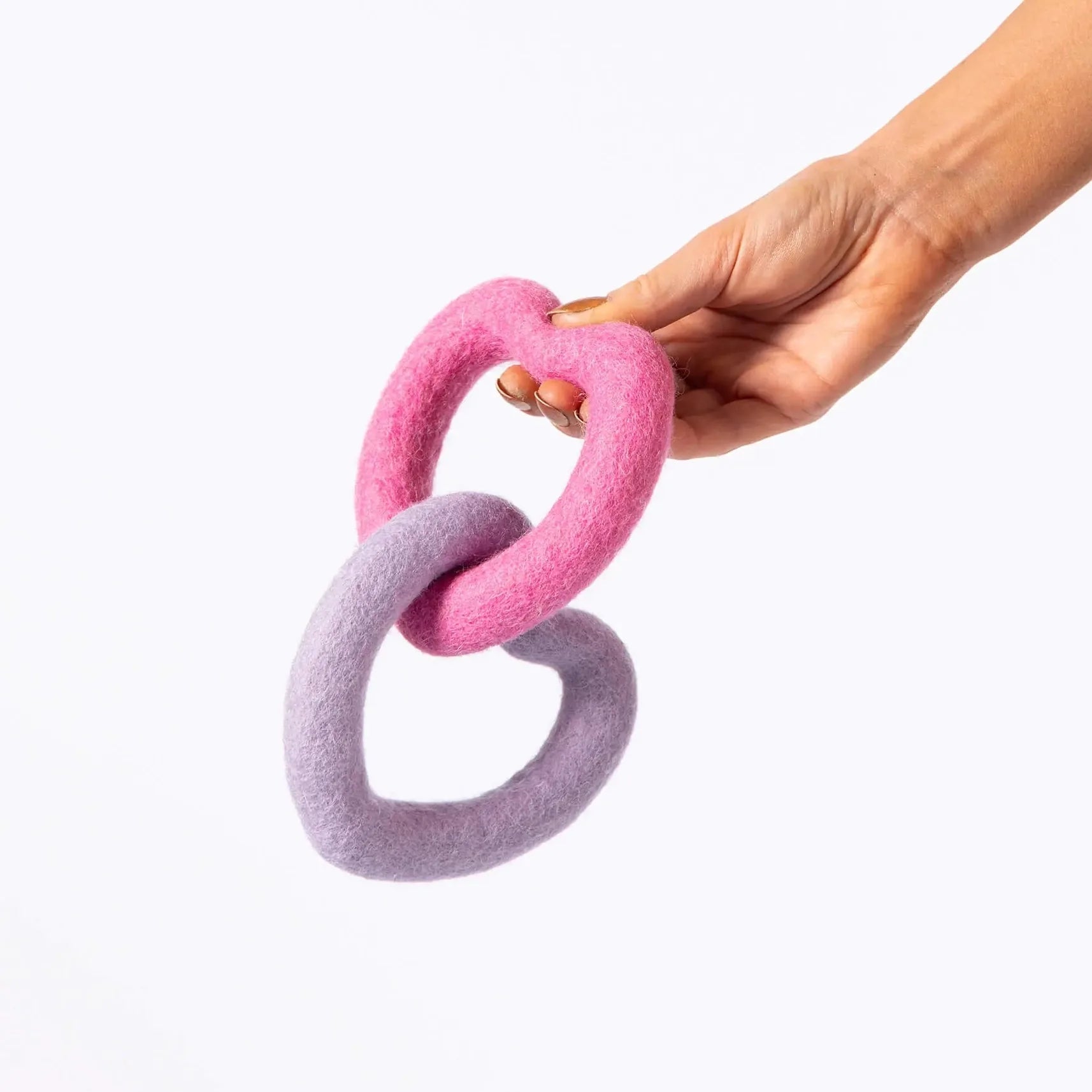Jouet en feutre à tirer Coeur