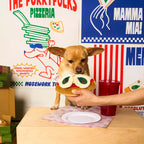 Jouet de fouille pour chien en forme de pizza