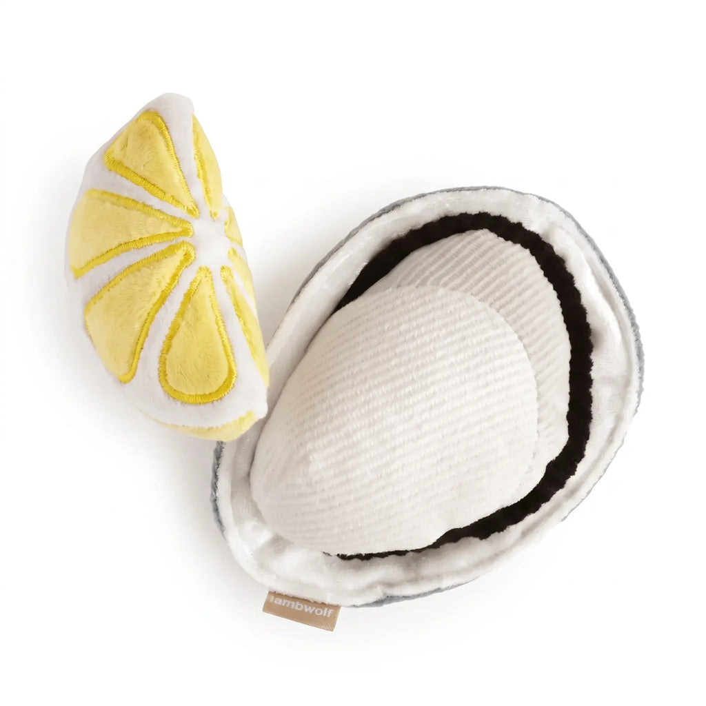 Jouet Peluche Huitre et citron