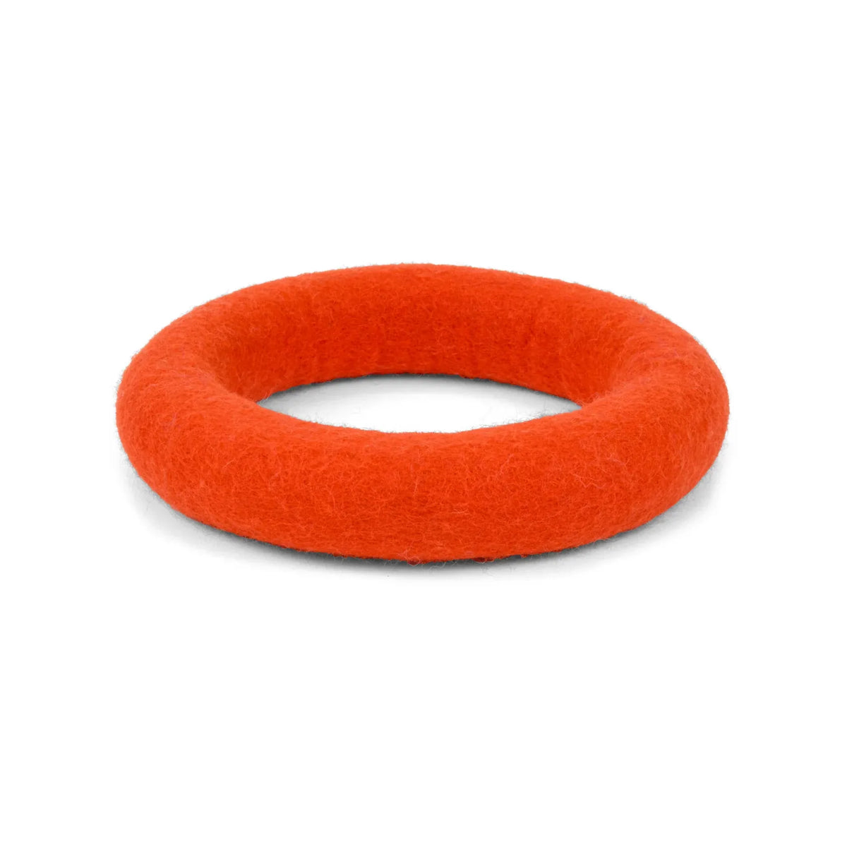 Jouet orange pour chien en laine - Ring