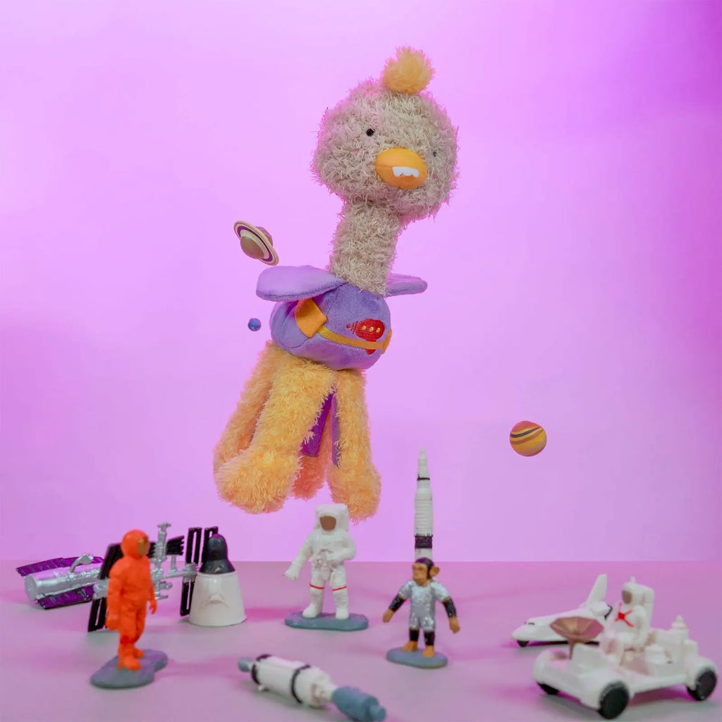 Jouet peluche - Autruche habillée