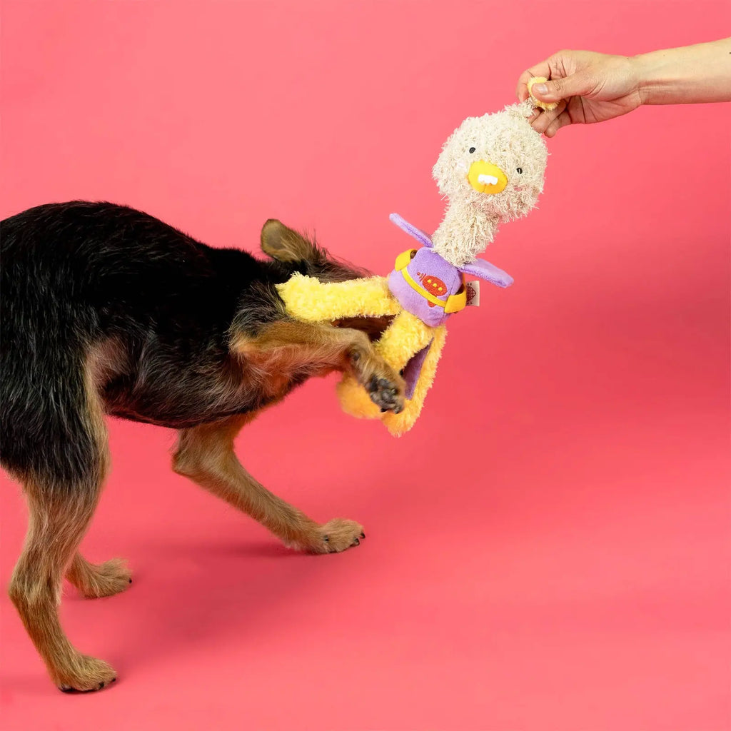 Jouet peluche - Autruche habillée