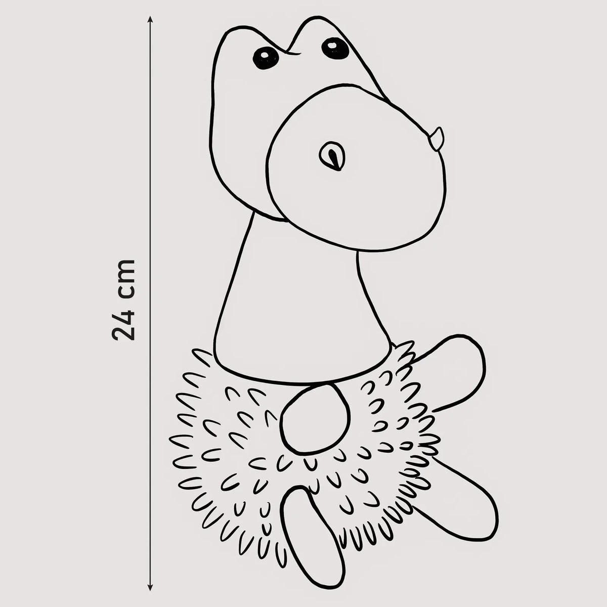 Jouet pour chien avec couineur - Dino