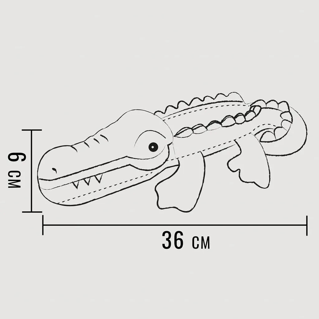 Jouet pour chien robuste avec couineur - Crocodile
