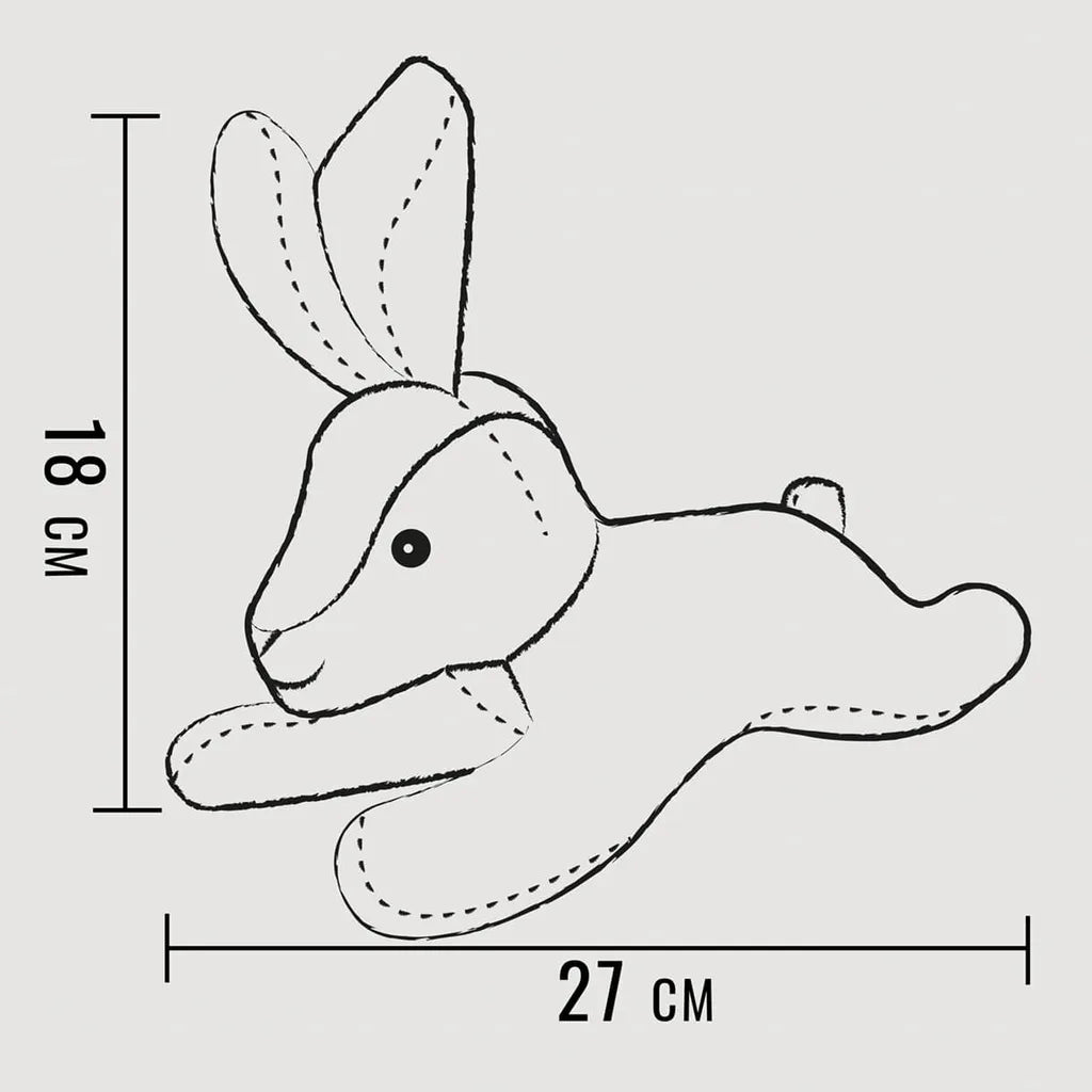 Jouet pour chien robuste avec couineur - Lapin