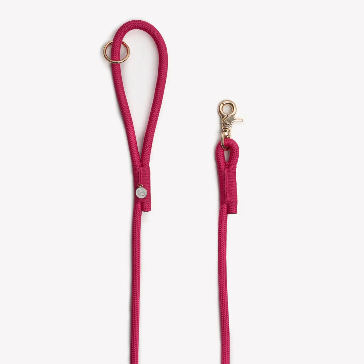 Laisse simple corde fuchsia