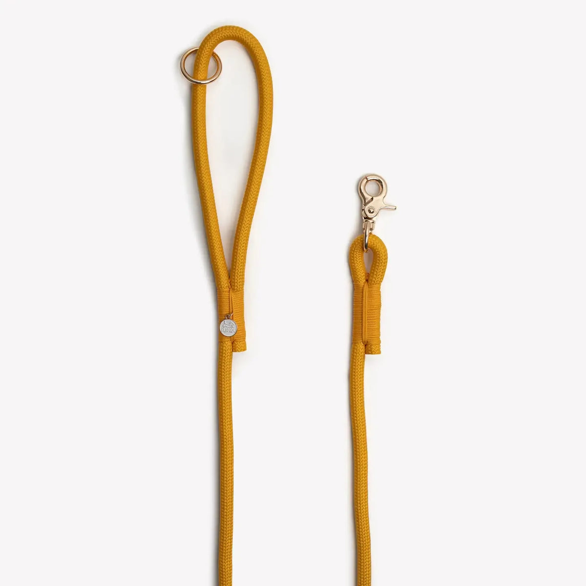 Laisse simple corde jaune