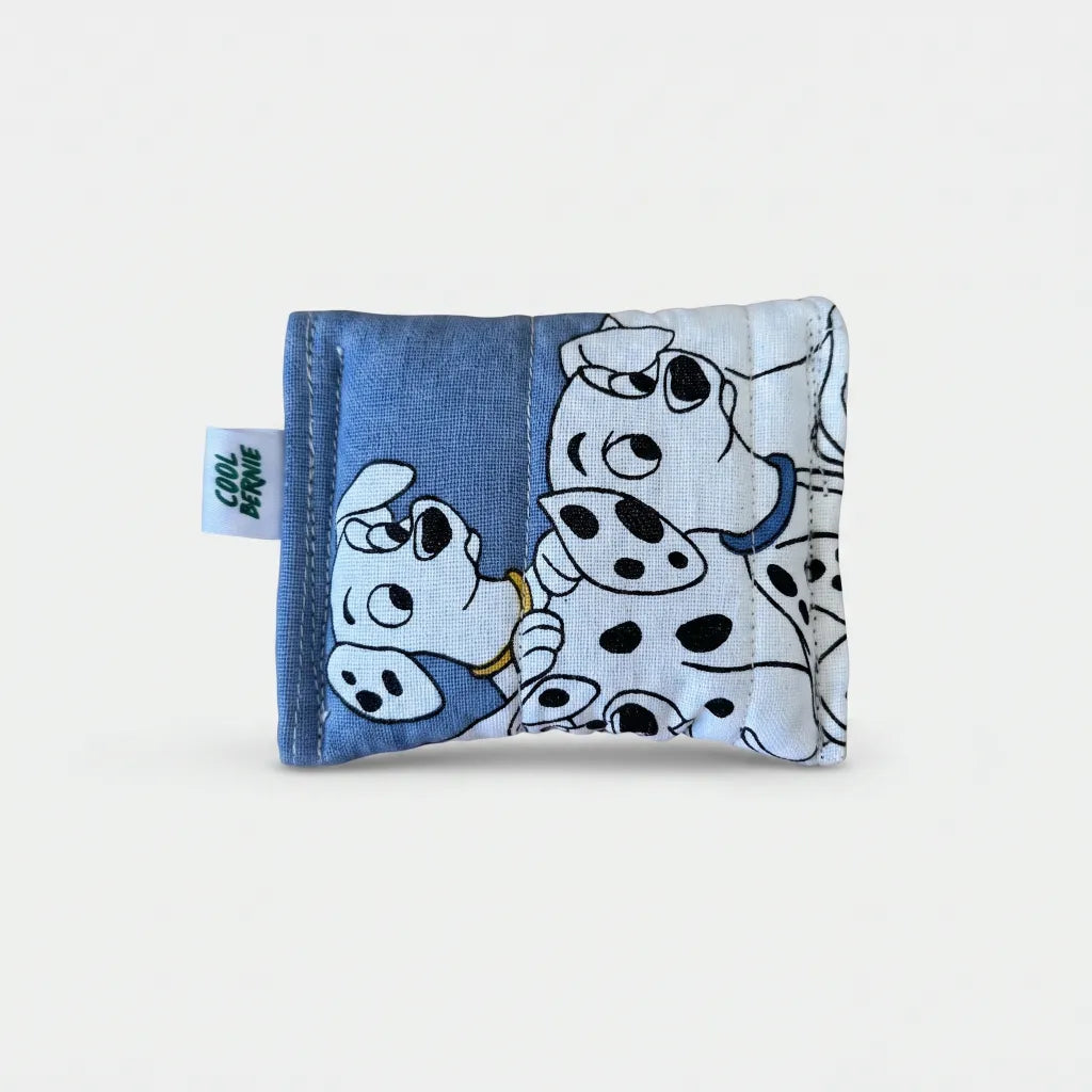 Mini pochette upcyclée 101 Dalmatiens Bleu