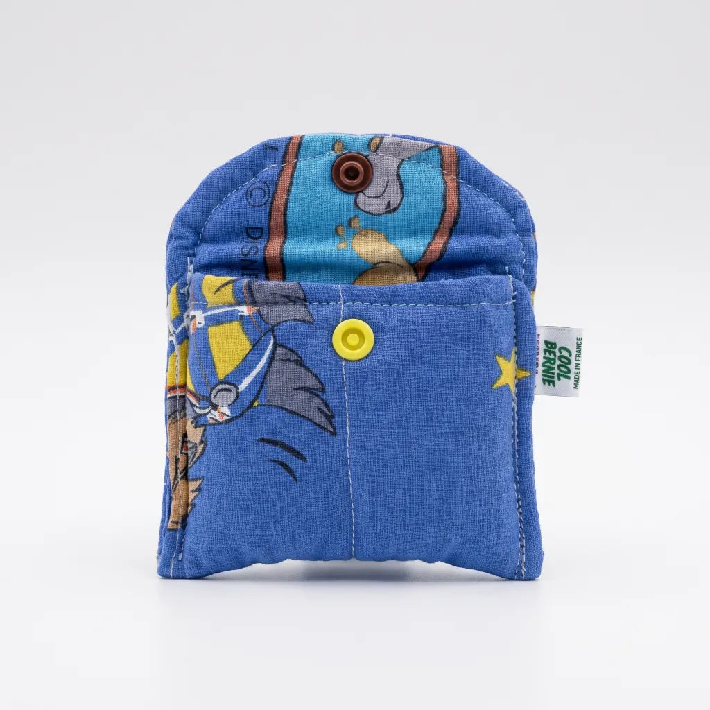 Mini pochette upcyclée Belle et le Clochard