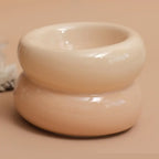 Gamelle souflée en céramique - Beige crème