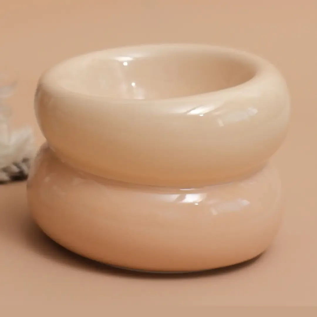 Gamelle souflée en céramique - Beige crème