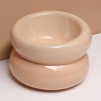 Gamelle souflée en céramique - Beige crème