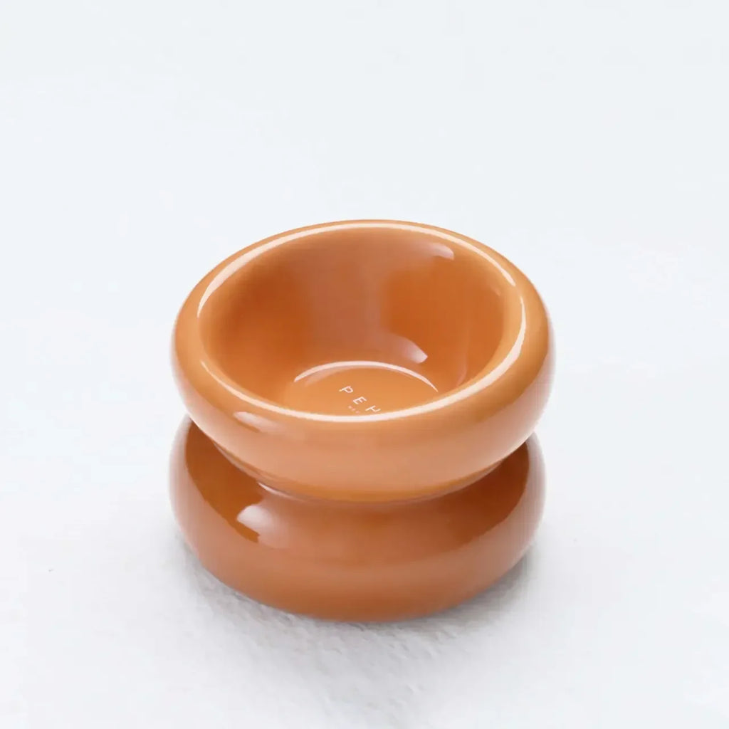 Gamelle souflée en céramique - Orange ambre