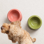 Gamelle souflée en céramique - Vert avocat
