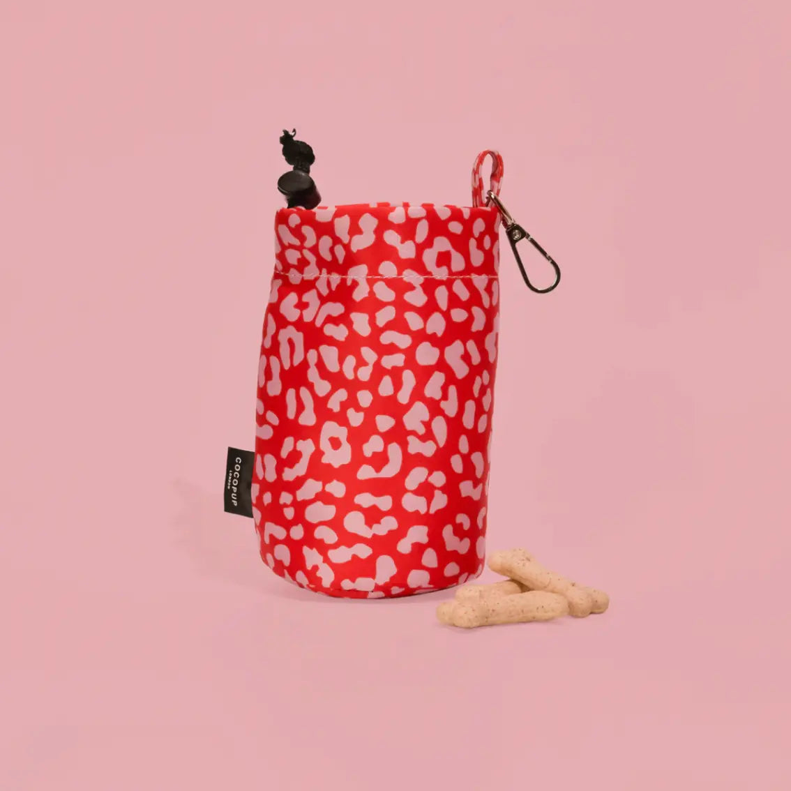 Pochette à friandises - Léopard rouge et rose