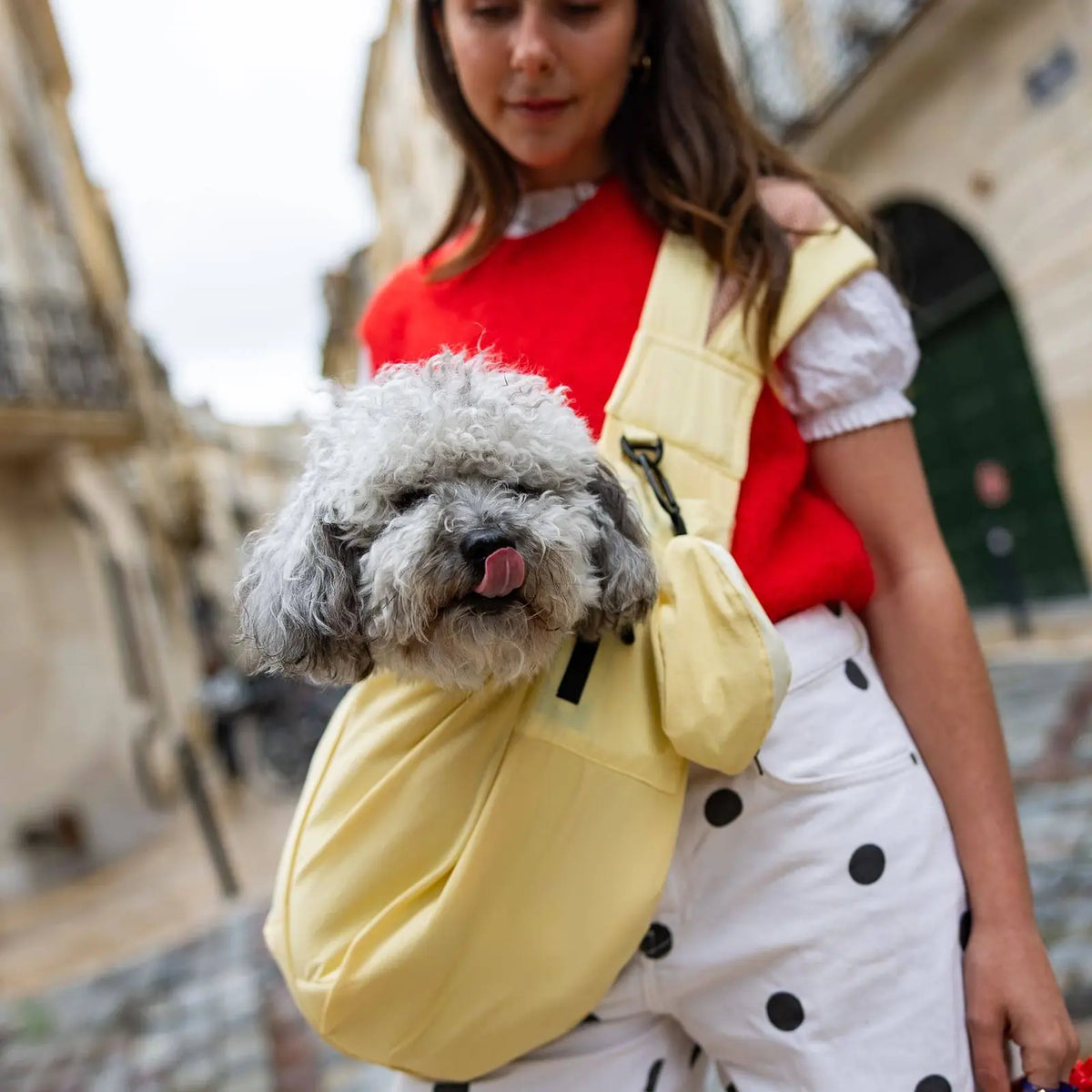Sac de transport en bandoulière jaune