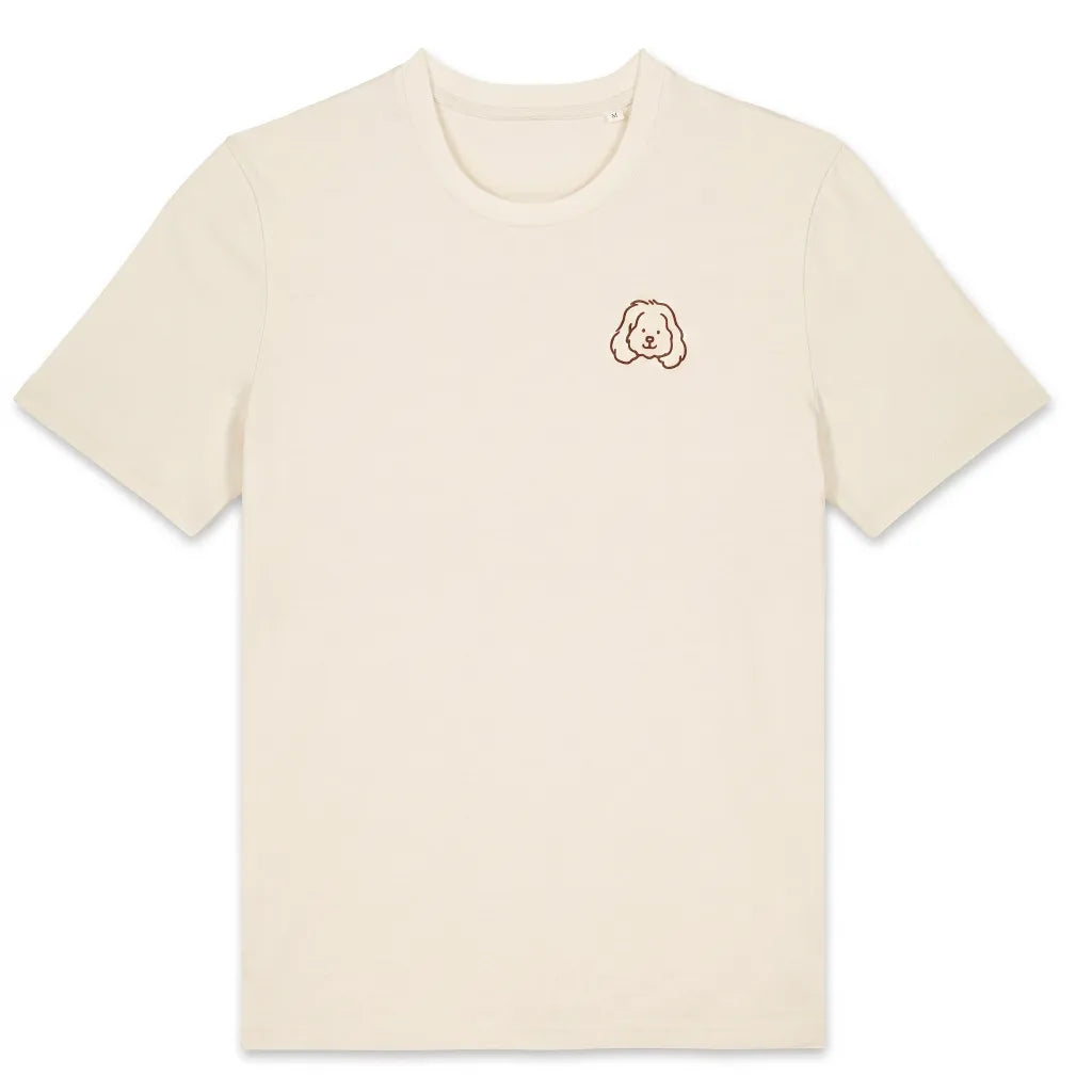 T shirt Beige "Parlez moi de mon Clebs"