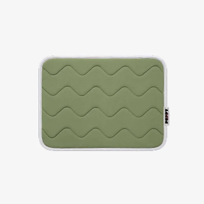 Tapis rafraîchissant à mémoire de forme - Kaki